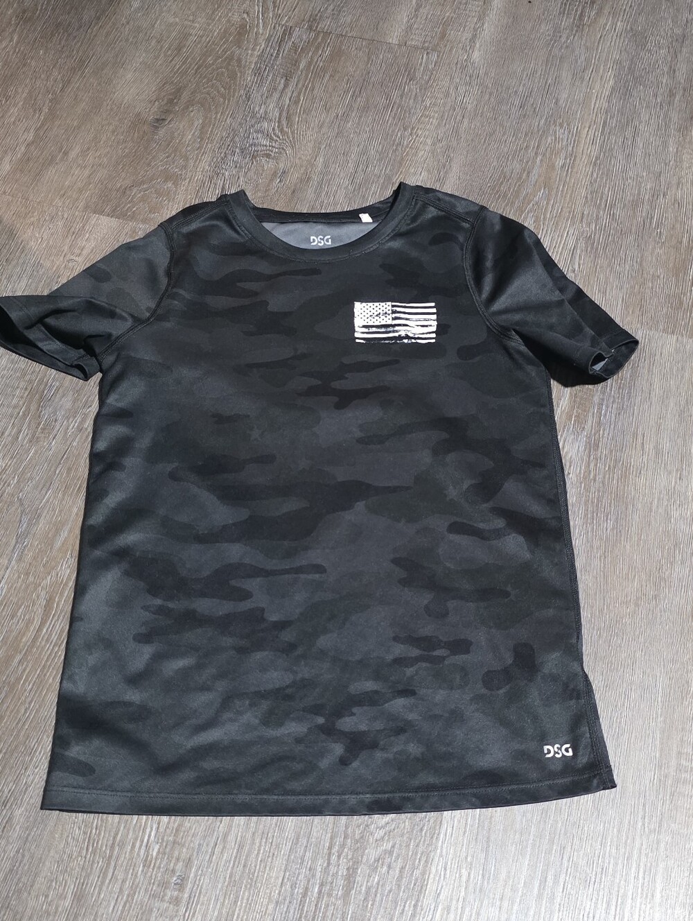 DSG Boys Black Camo Athletic T-Shirt